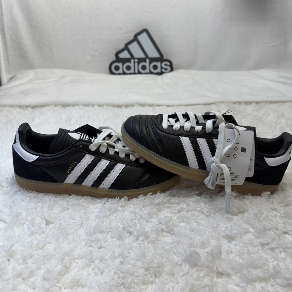 ADIDAS Originals‎ Samba JP Black White Gum JQ9056 Men's shoes sz 5.5